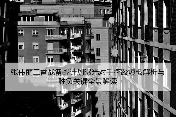 张伟丽二番战备战计划曝光对手摔跤短板解析与胜负关键全景解读